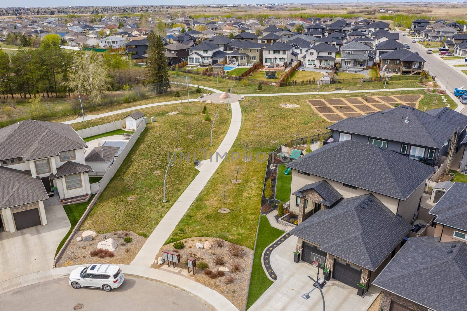 Prebble Park is located in the Evergreen neighborhood of Saskatoon.