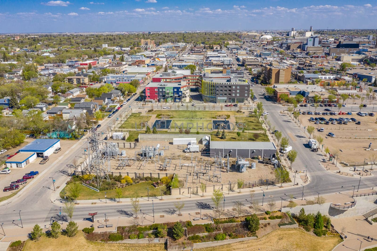 Isinger Park is located in the Riversdale neighborhood of Saskatoon.