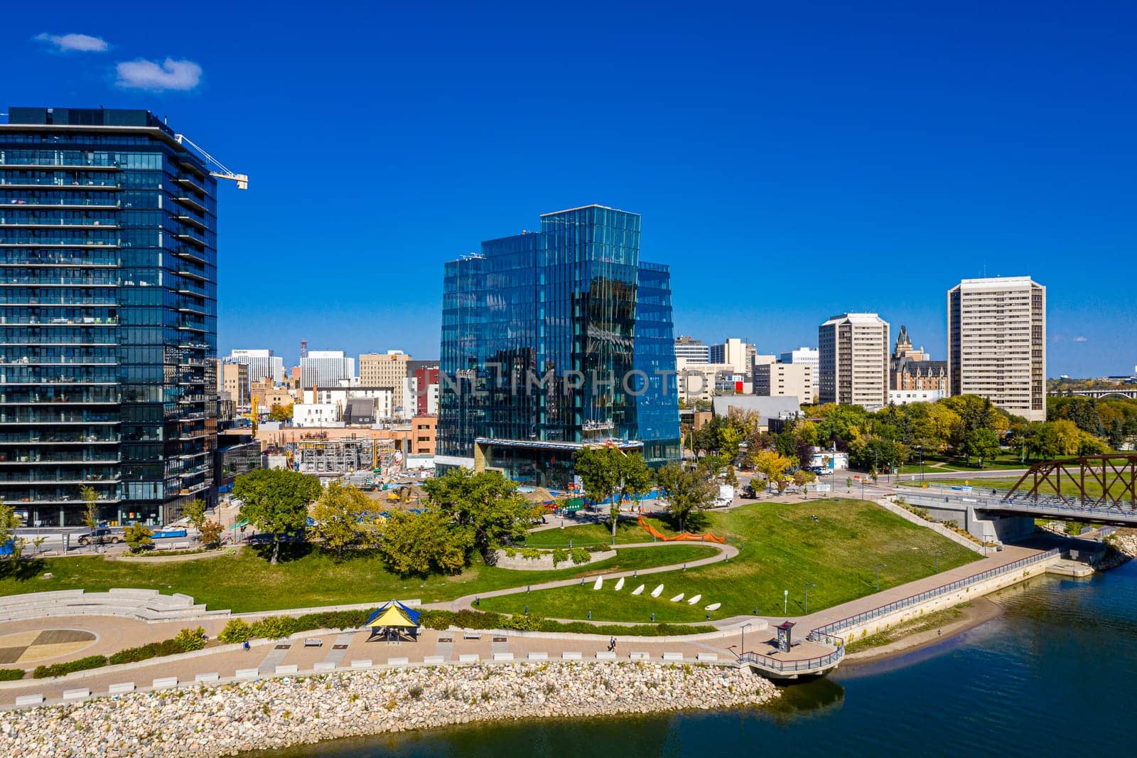 River Landing is located in the downtown area of Saskatoon along the South Saskatchewan River.