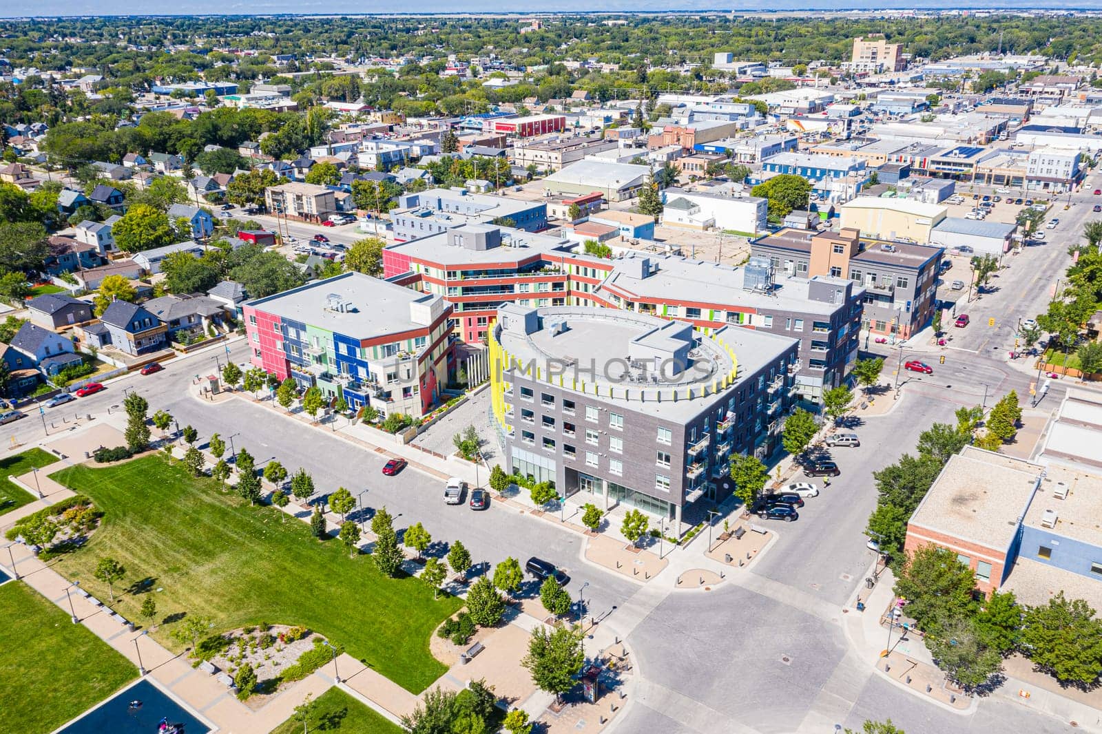 Isinger Park is located in the Riversdale neighborhood of Saskatoon.