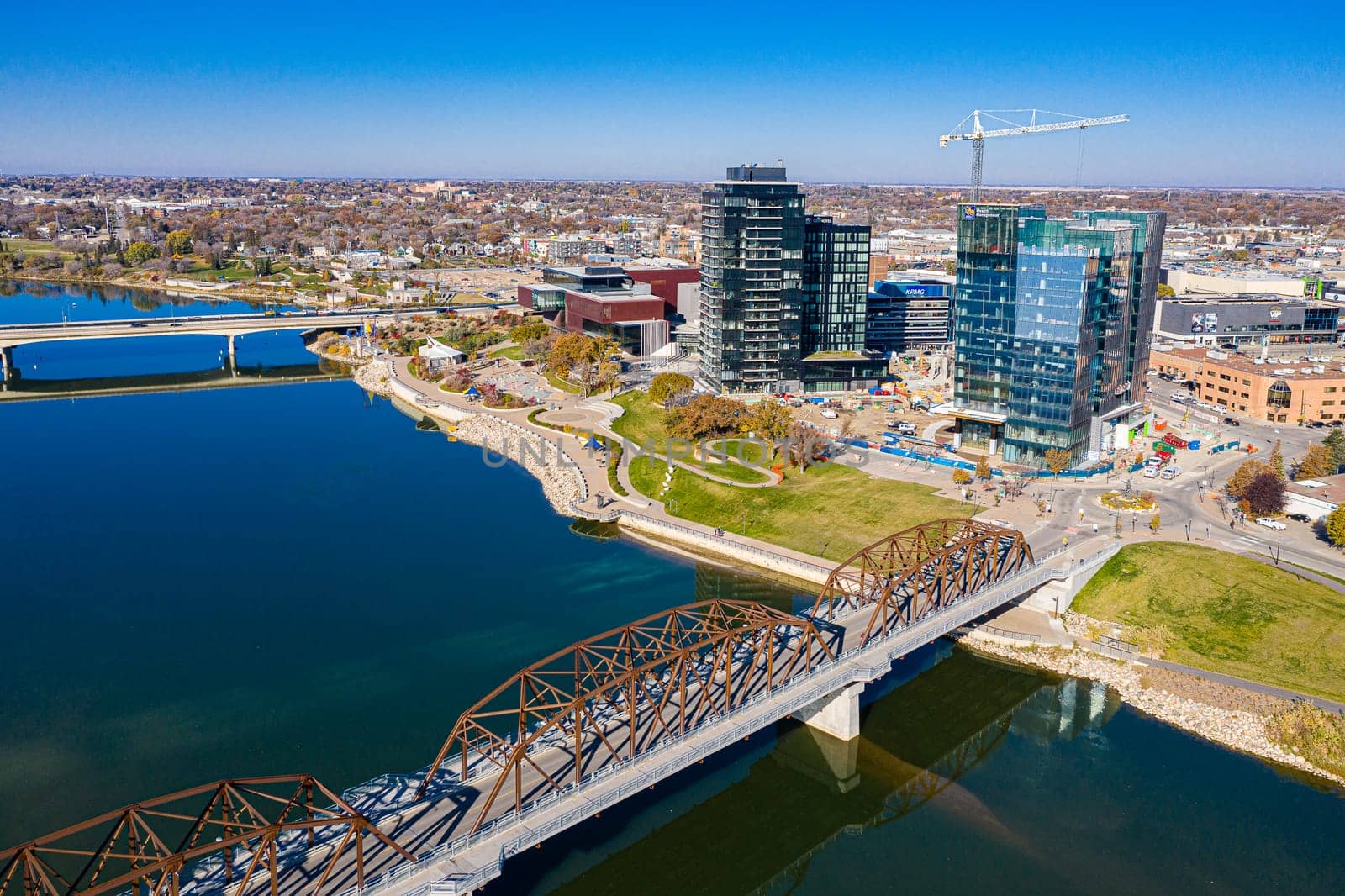 River Landing is located in the South downtown neighborhood of Saskatoon along the river.