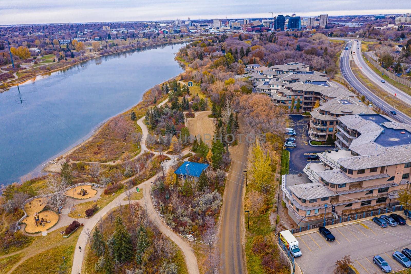 Gabriel Dumont Park is located in the Buena Vista neighborhood of Saskatoon.