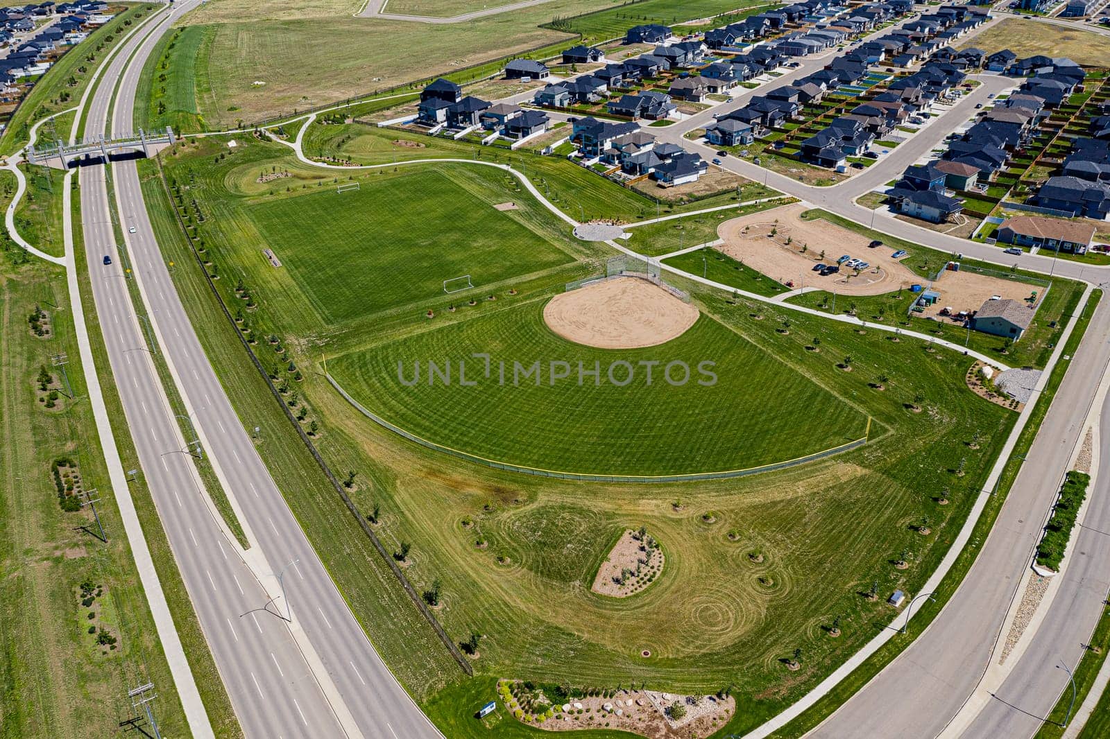 Misaskwatomina Park is located in the Evergreen neighborhood of Saskatoon.