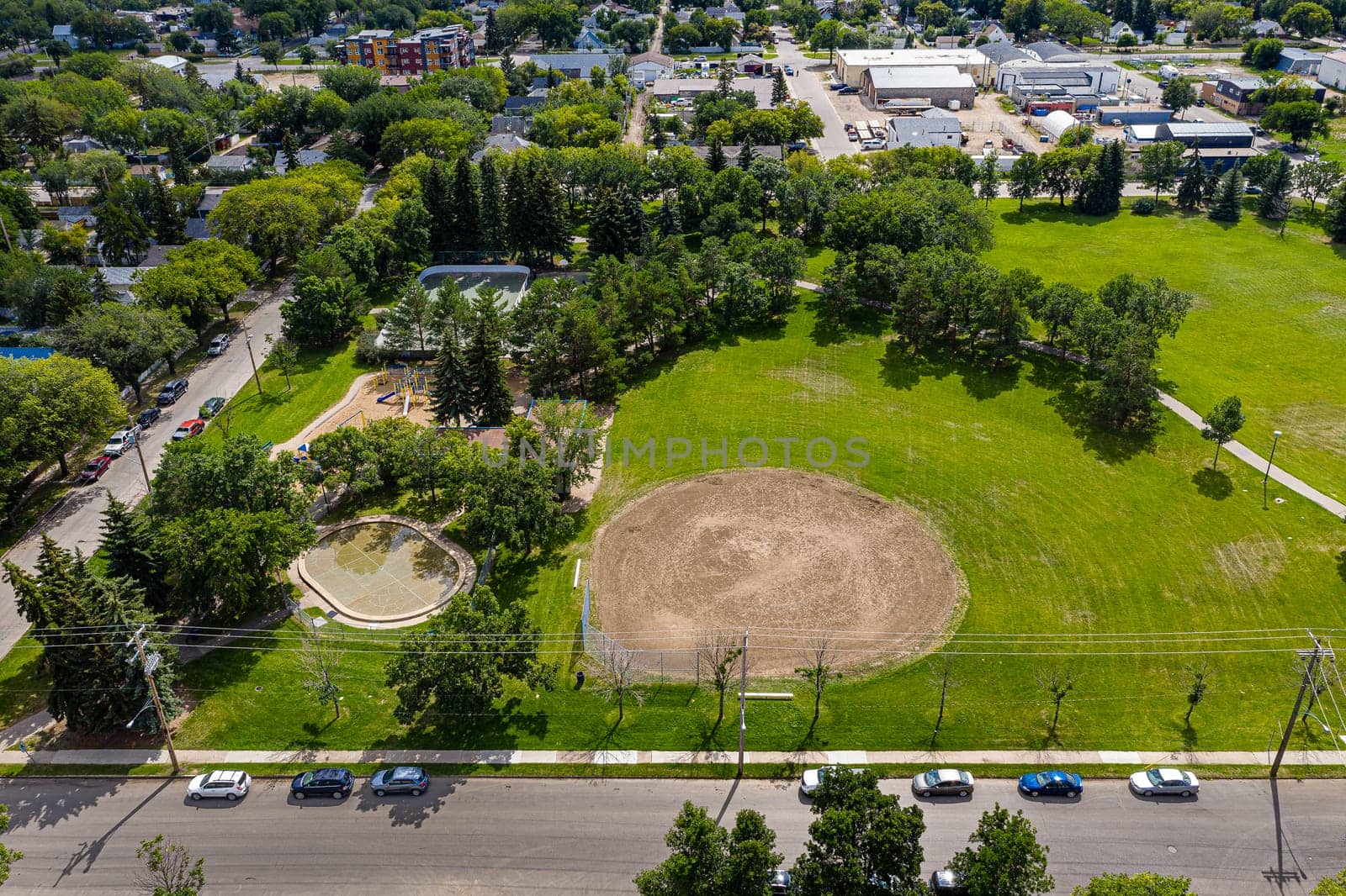 Optimist Park is located in the Riversdale neighborhood of Saskatoon.