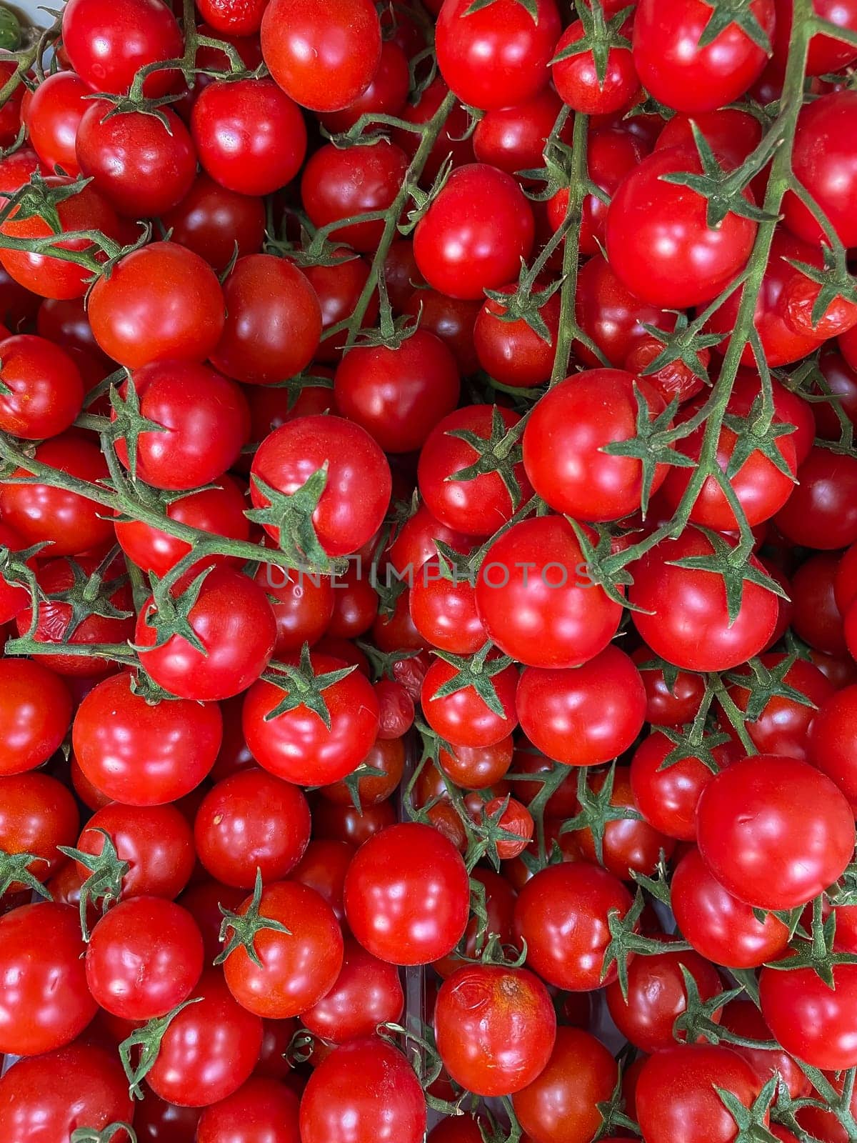 lots of ripe red tomato vitamins healthy nutrition fruits as background