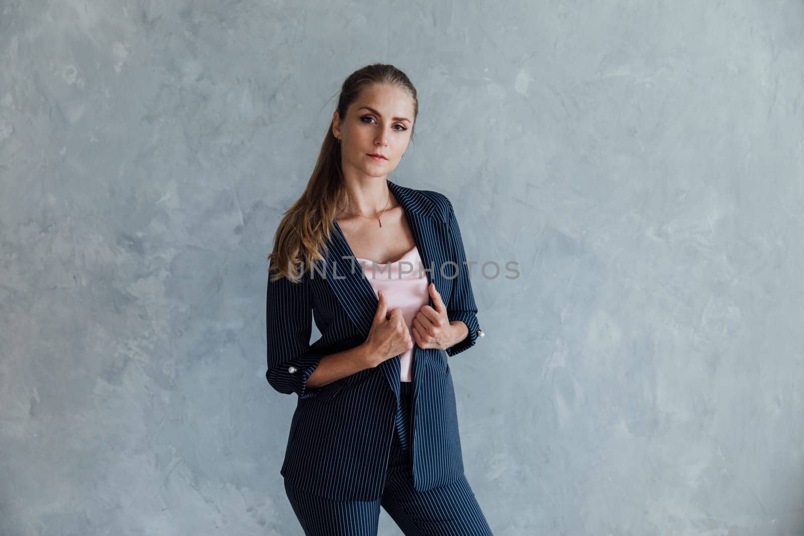 business woman in suit office worker in office by Simakov