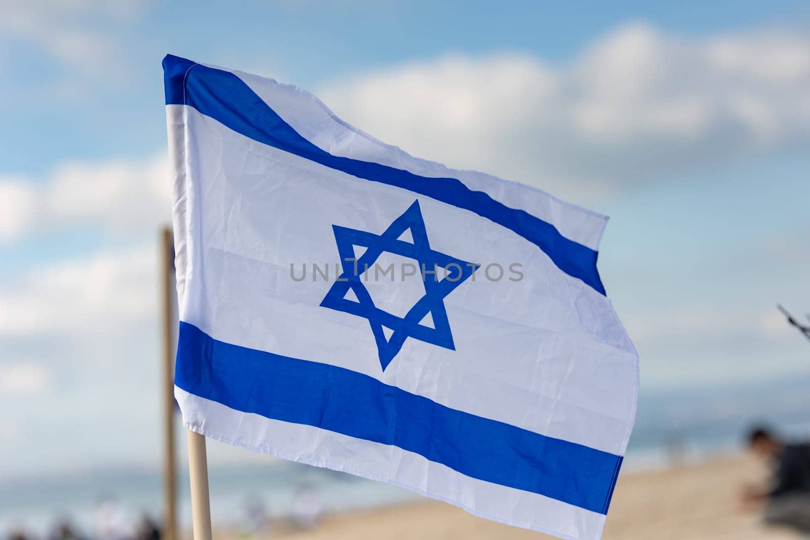 A Symbol of Unity and Identity: The Star of David on a Flag by Studia72