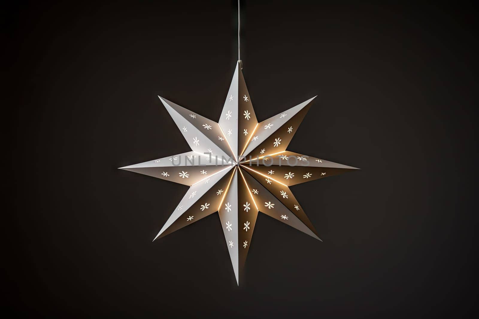 A Shimmering Star Suspended by a Delicate String Created With Generative AI Technology