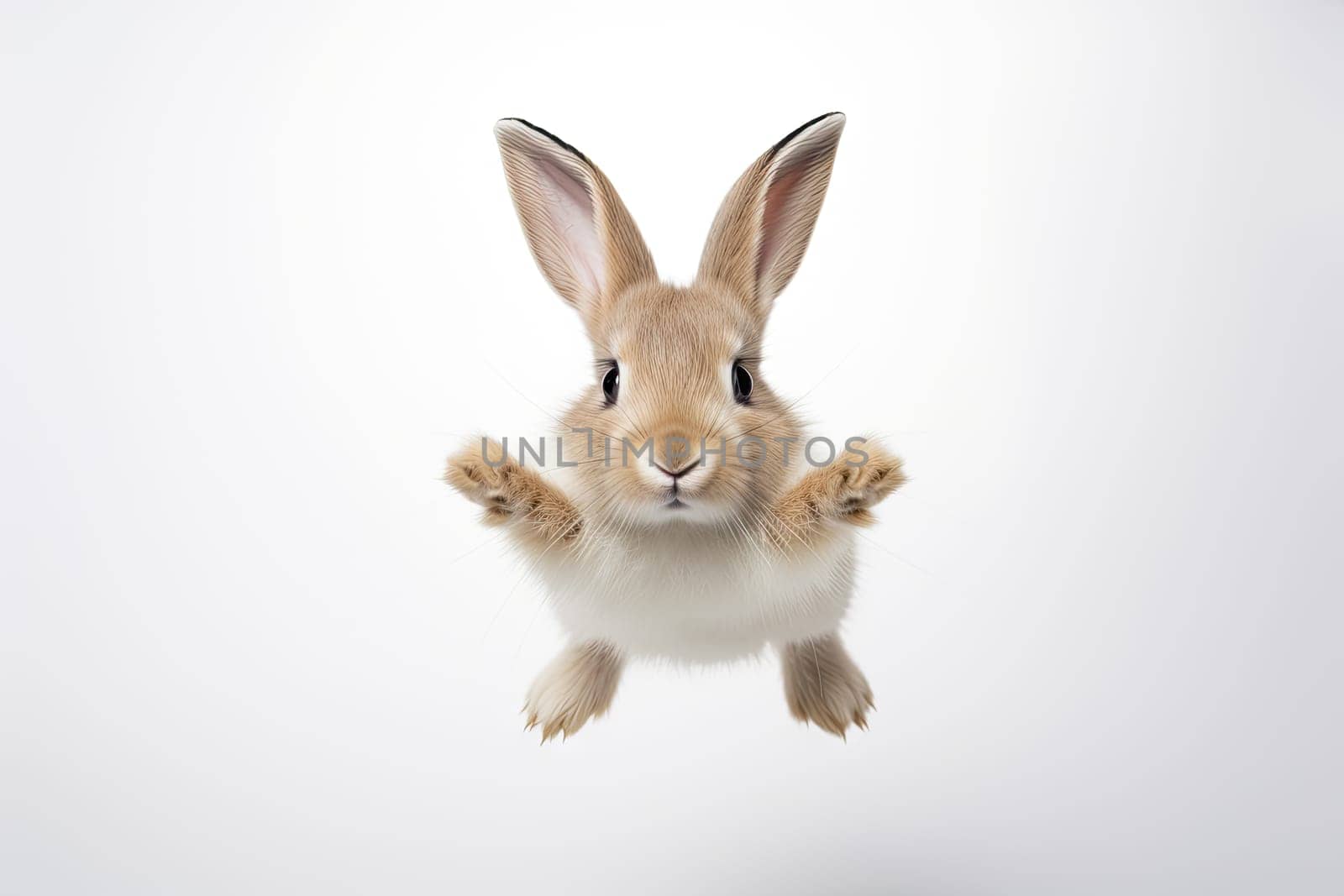 The Acrobatic Bunny: A Playful Rabbit Defying Gravity with Its Legs Up in the Air