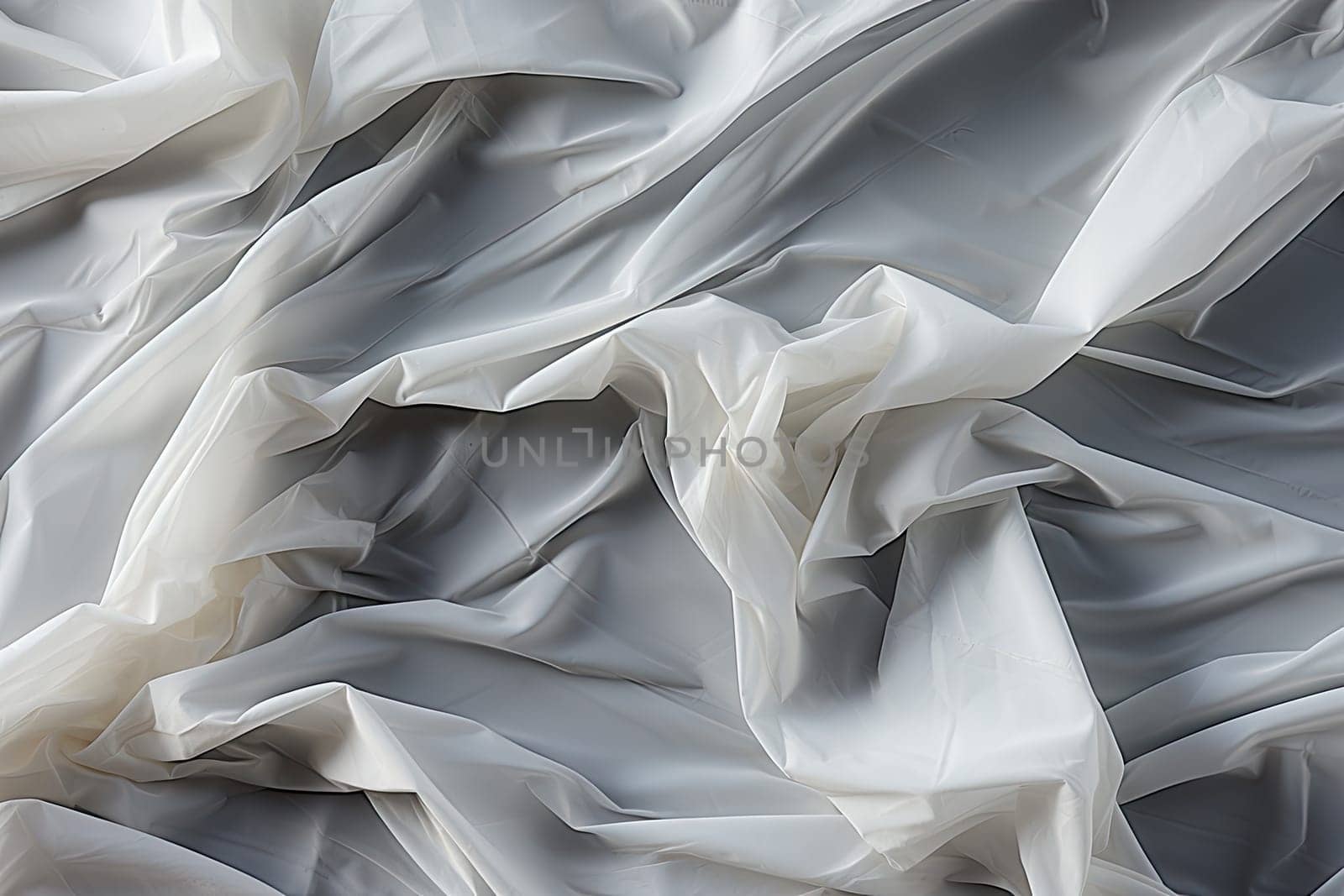 A close up of a white and grey fabric created with generative AI technology by golibtolibov