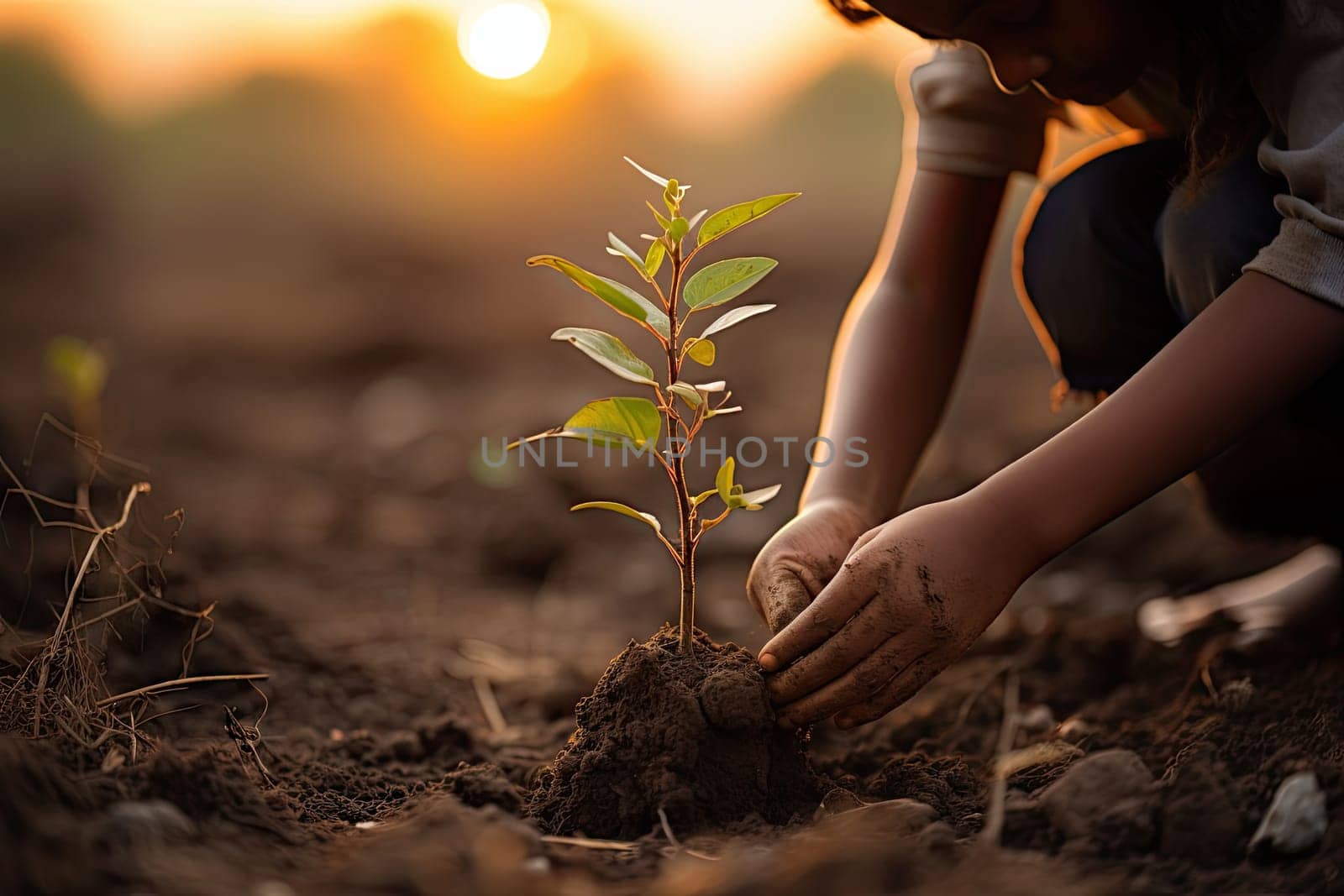 Planting Hope: Cultivating a Sustainable Future Through Tree Planting Created With Generative AI Technology