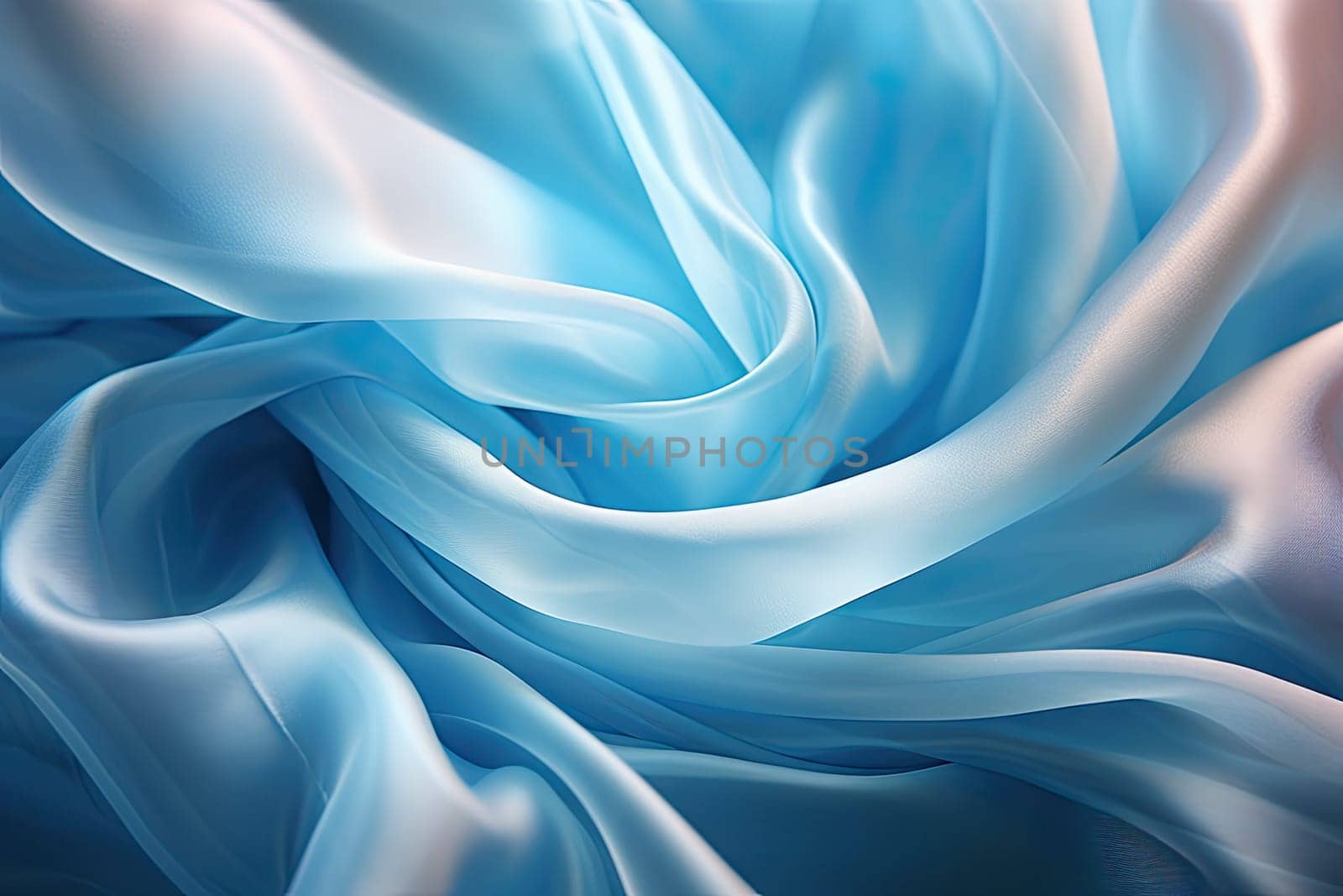 A close up of a blue and white fabric by golibtolibov