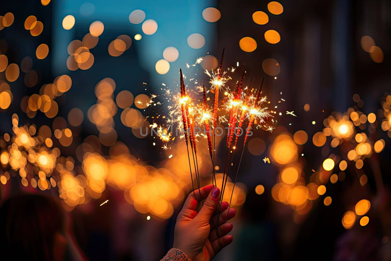 The Magic of Sparklers: A Person Creating Mesmerizing Light Trails with a Sparkler in Hand