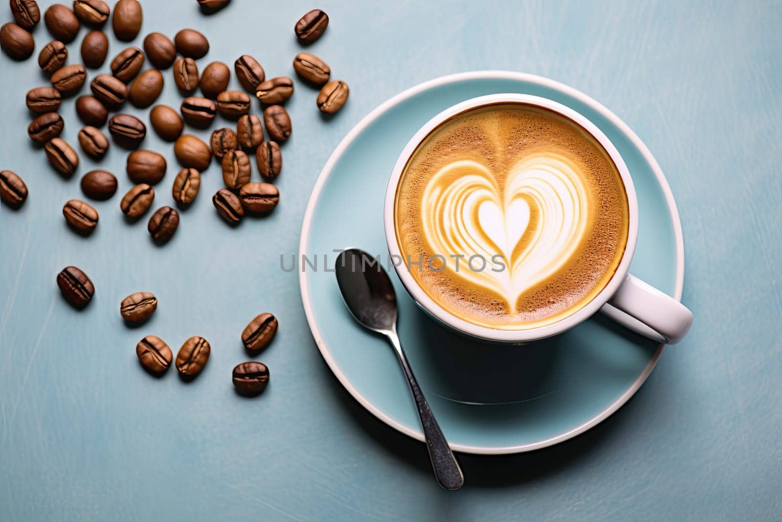 A Heartfelt Morning Brew: A Cup of Coffee with a Delicate Heart Design