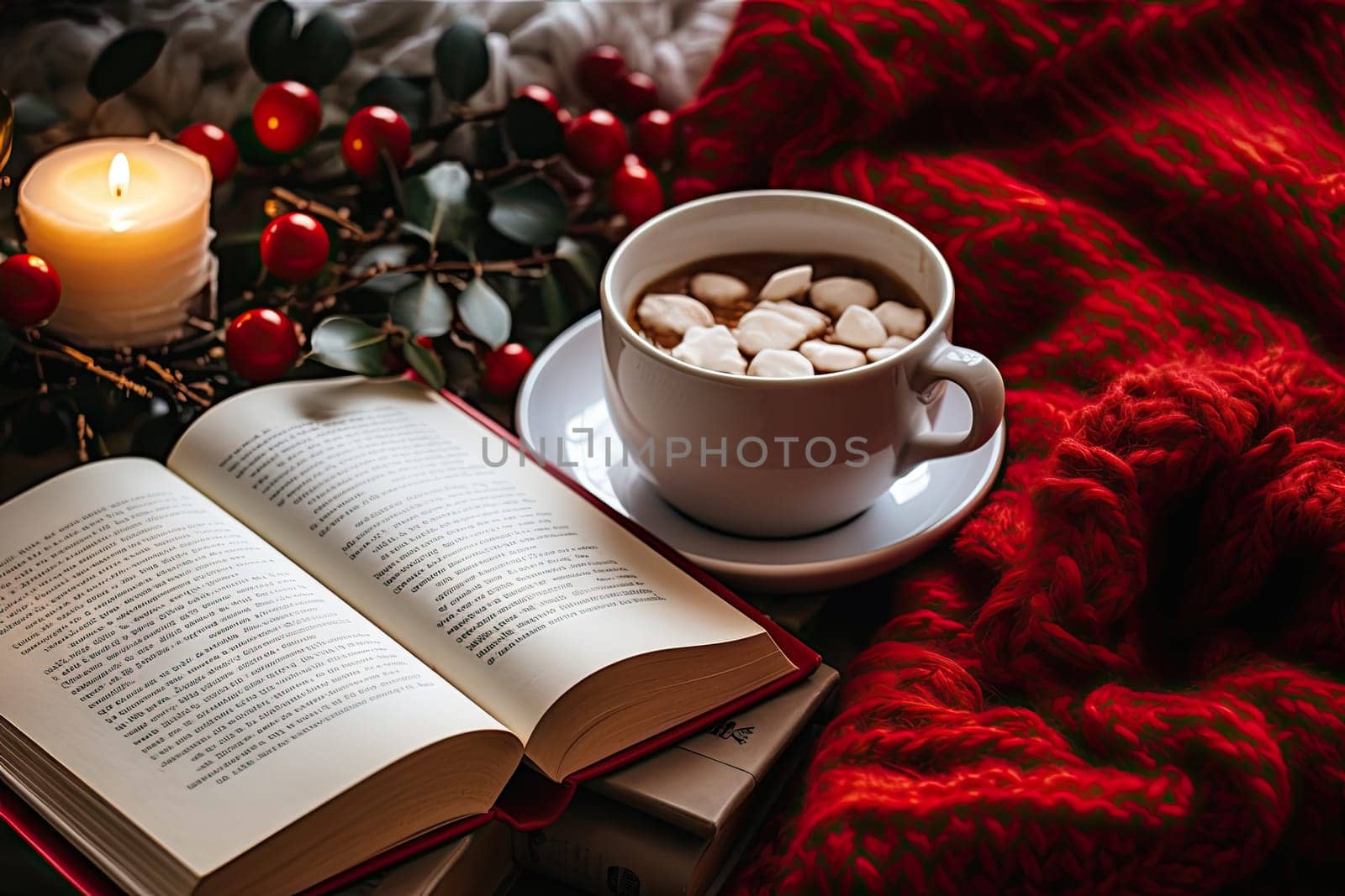A cup of coffee and a book on a table by golibtolibov