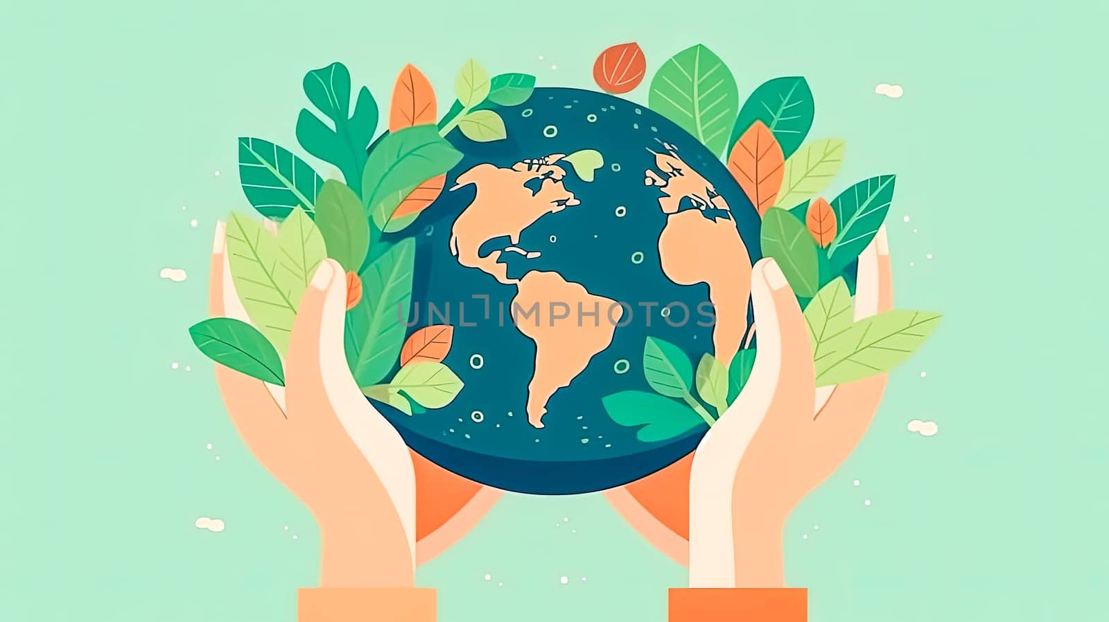 In caring hands, A man holds the globe, illustrating the responsibility for nature conservation an impactful Earth Day tribute to our precious planet
