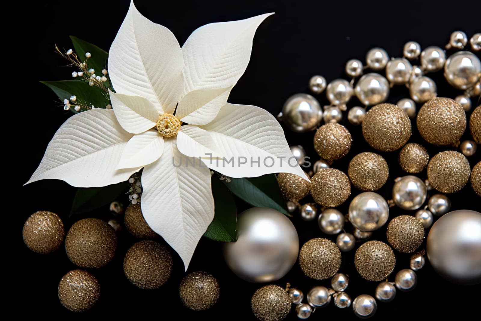 A Serene Beauty: Delicate White Flower Blossoming on a Wooden Table