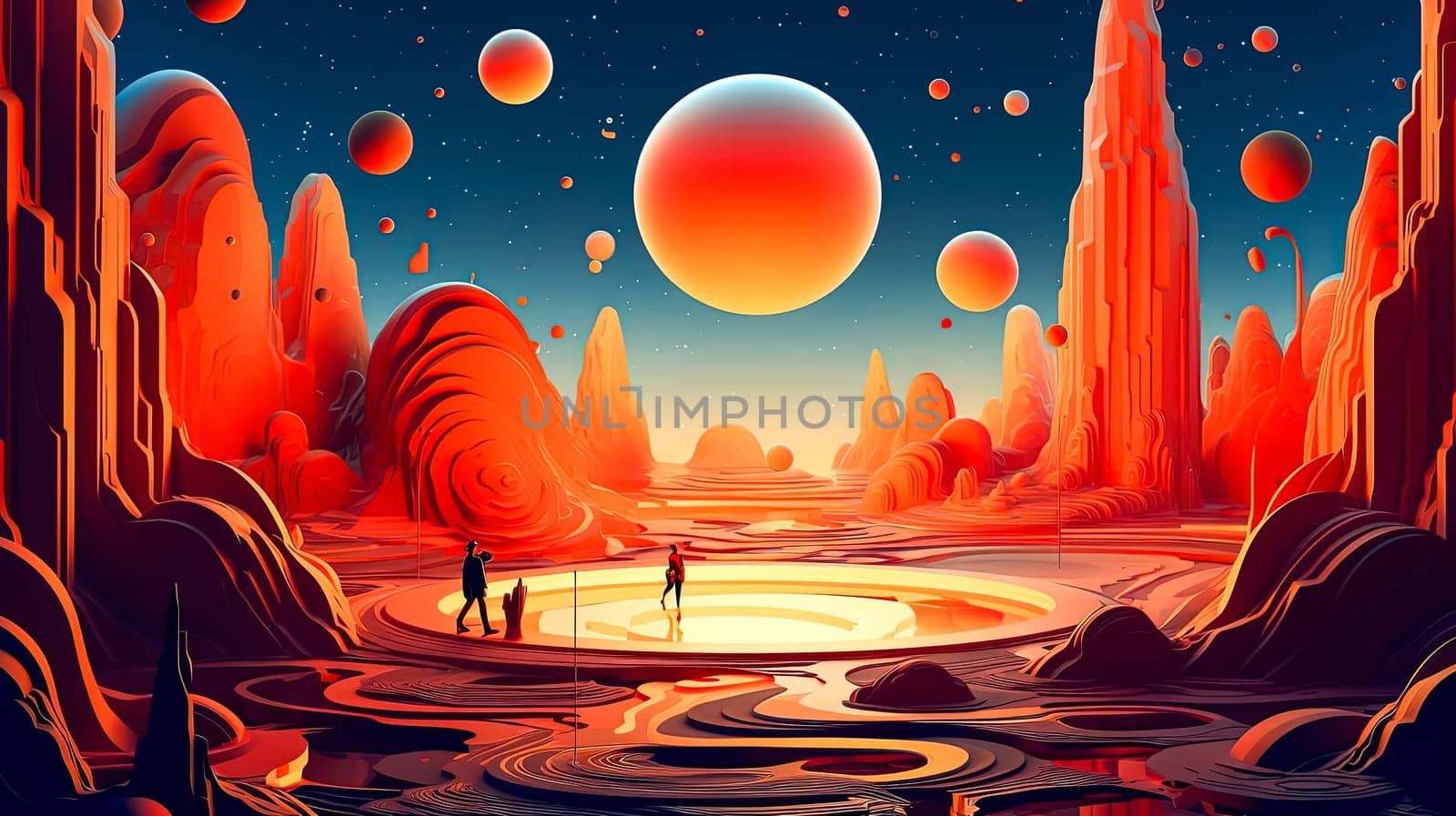 a futuristic journey across the planets by Alla_Morozova93