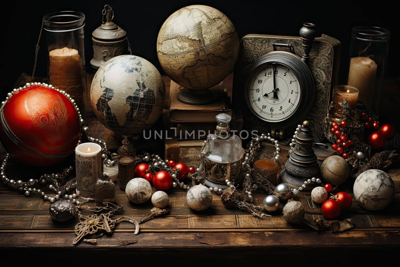 A table topped with lots of different types of clocks by golibtolibov