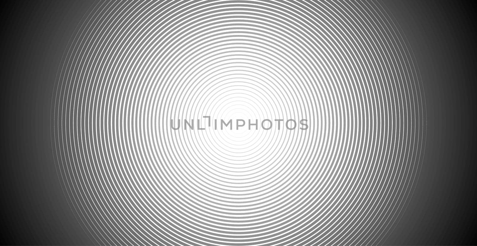 Concentric circle. Illustration for sound wave. Abstract circle line pattern. Black and white graphic