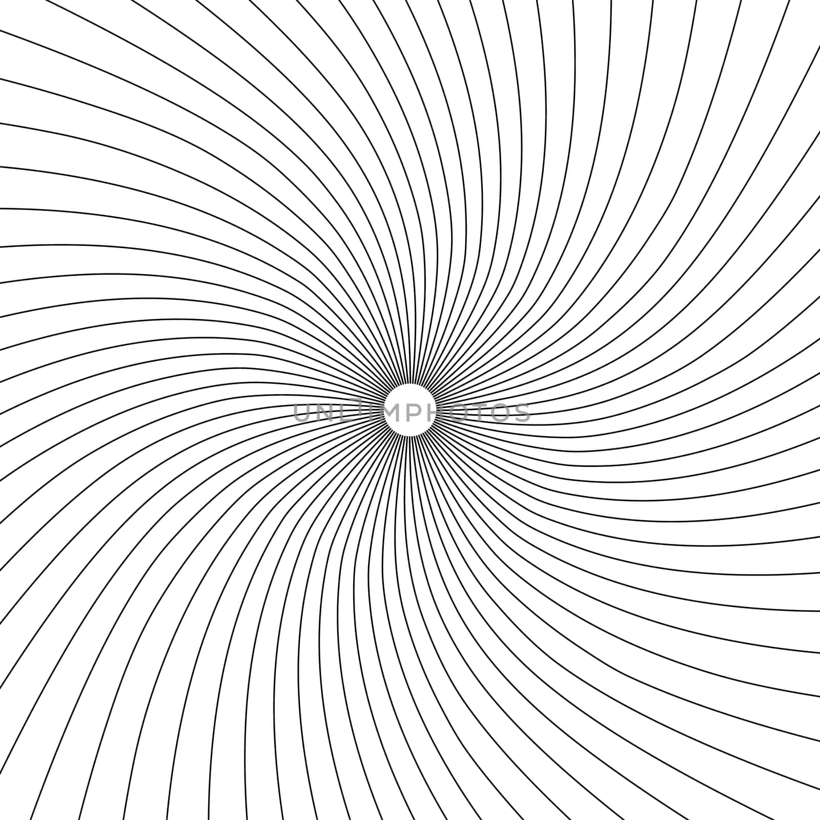 Concentric circle. Illustration for sound wave. Abstract circle line pattern. Black and white graphic