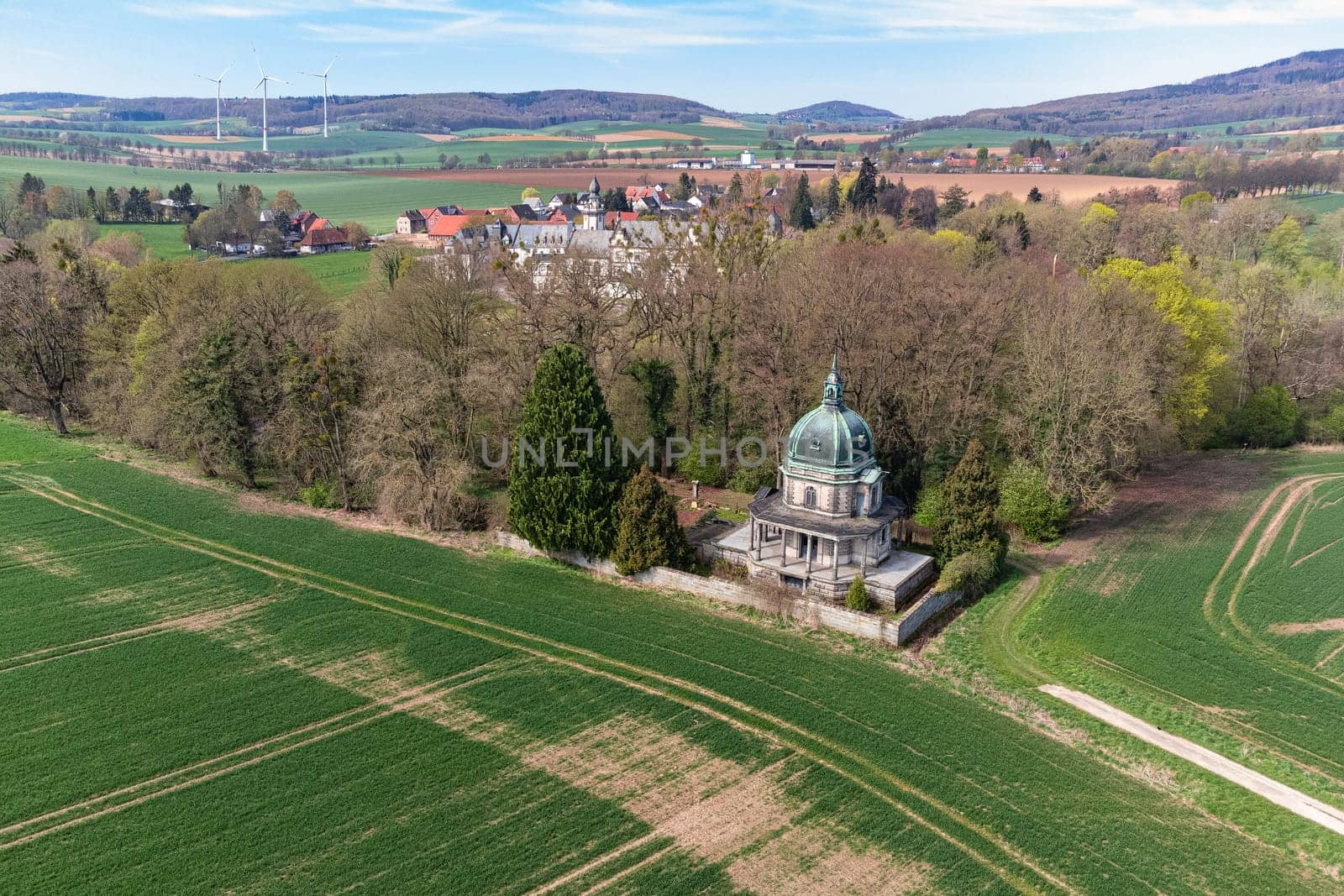 The old mausoleum, which stands on the edge of the grove east of the castle.