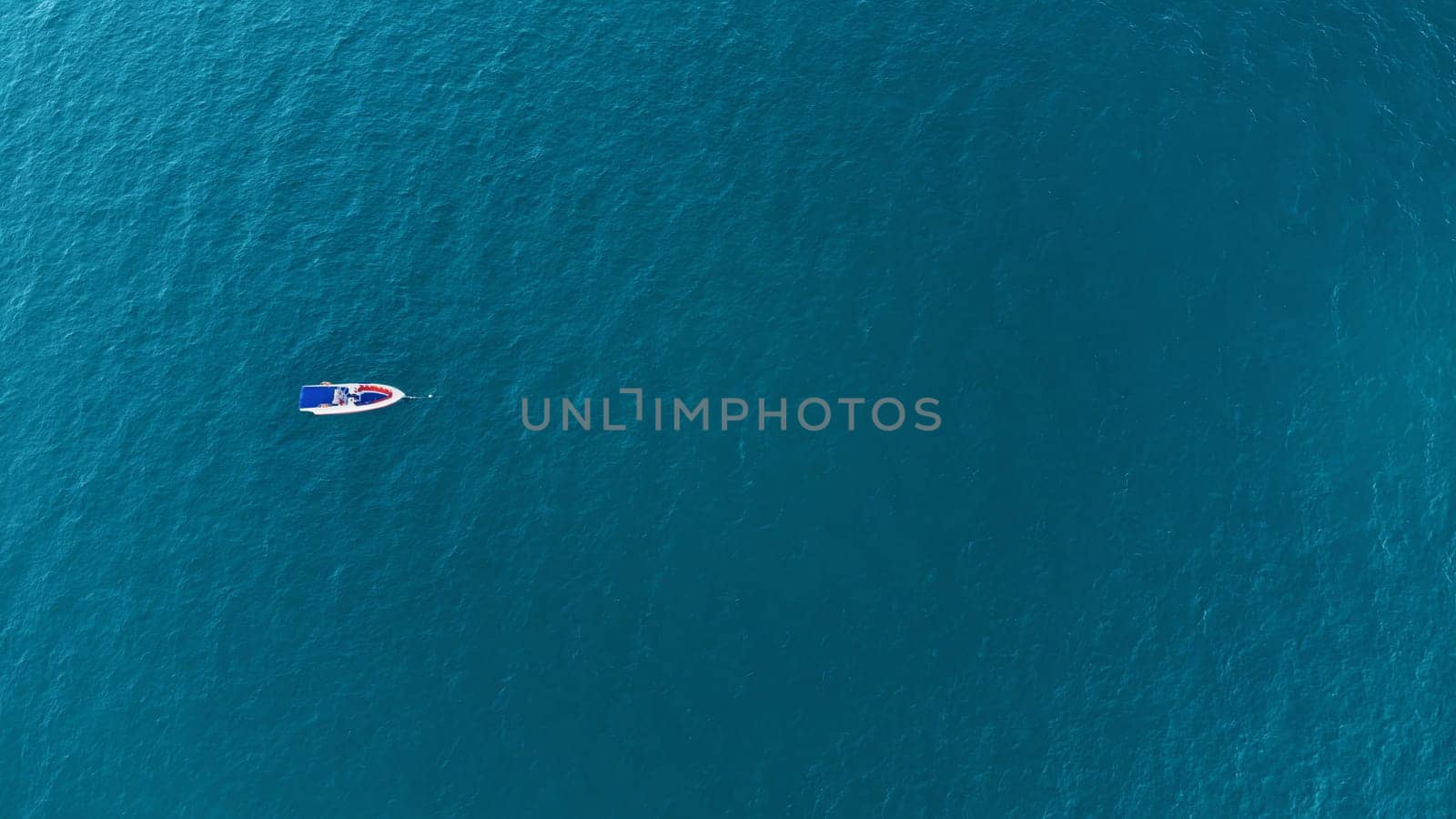 Speedboat anchored at sea. Turkey. Antalya. by mot1963