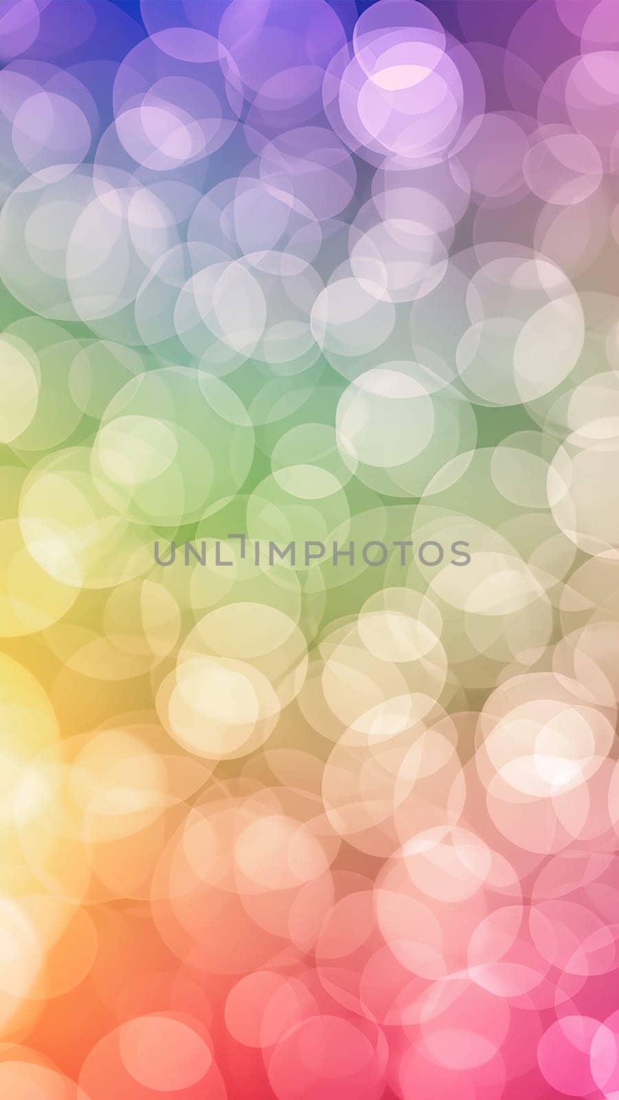 pastel colors bokeh background. Vertical image.Abstract circular bokeh background. Soft light defocused spots.