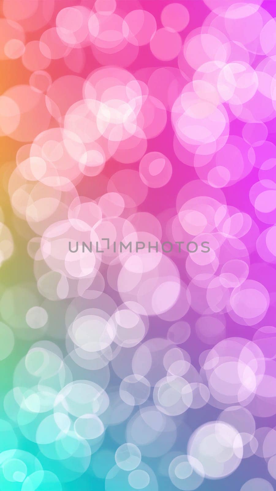 pastel colors bokeh background. Vertical image.Abstract circular bokeh background. Soft light defocused spots.