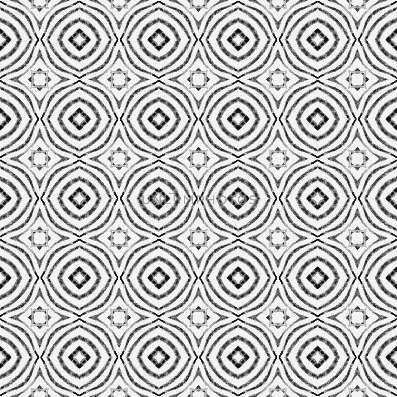 Textile ready cool print, swimwear fabric, wallpaper, wrapping. Black and white beautiful boho chic summer design. Trendy organic green border. Organic tile.