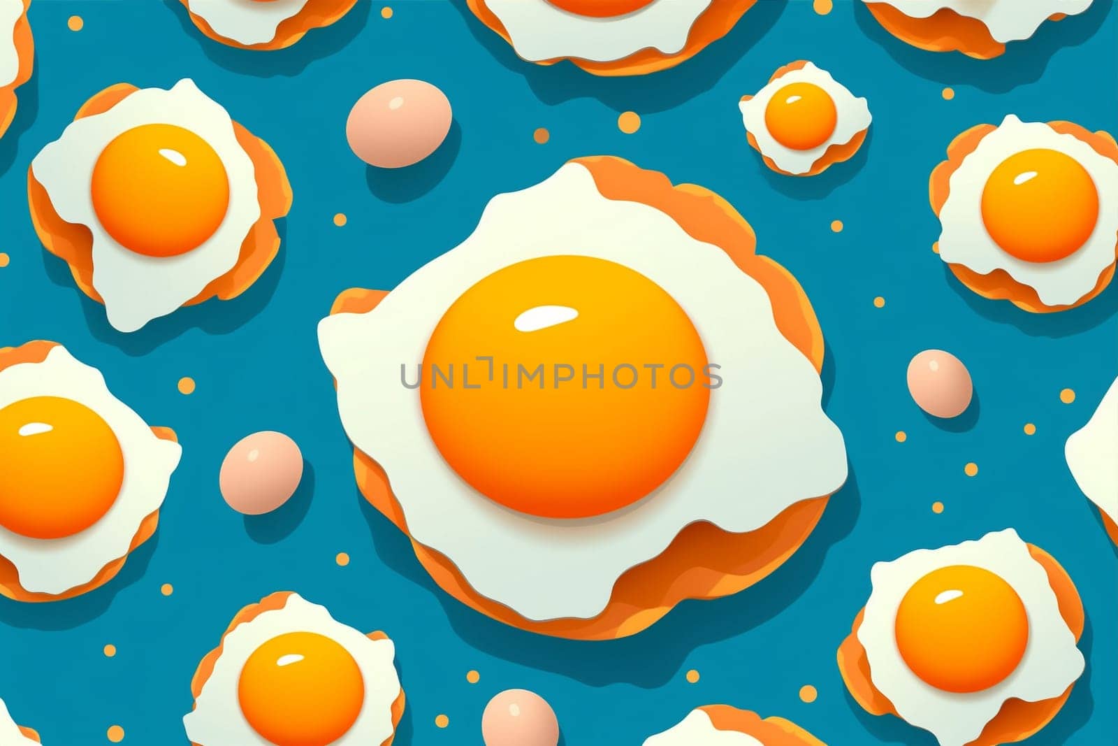 yellow texture pattern breakfast healthy background egg food white copy easter space. Generative AI. by Vichizh