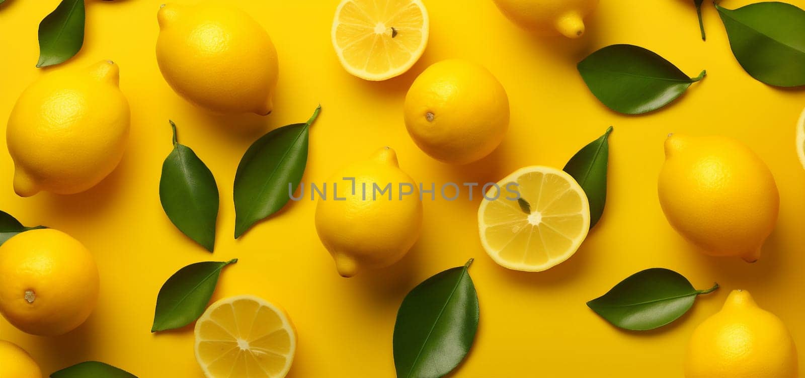 color fruit juicy yellow summer natural lemon fresh background food healthy. Generative AI. by Vichizh