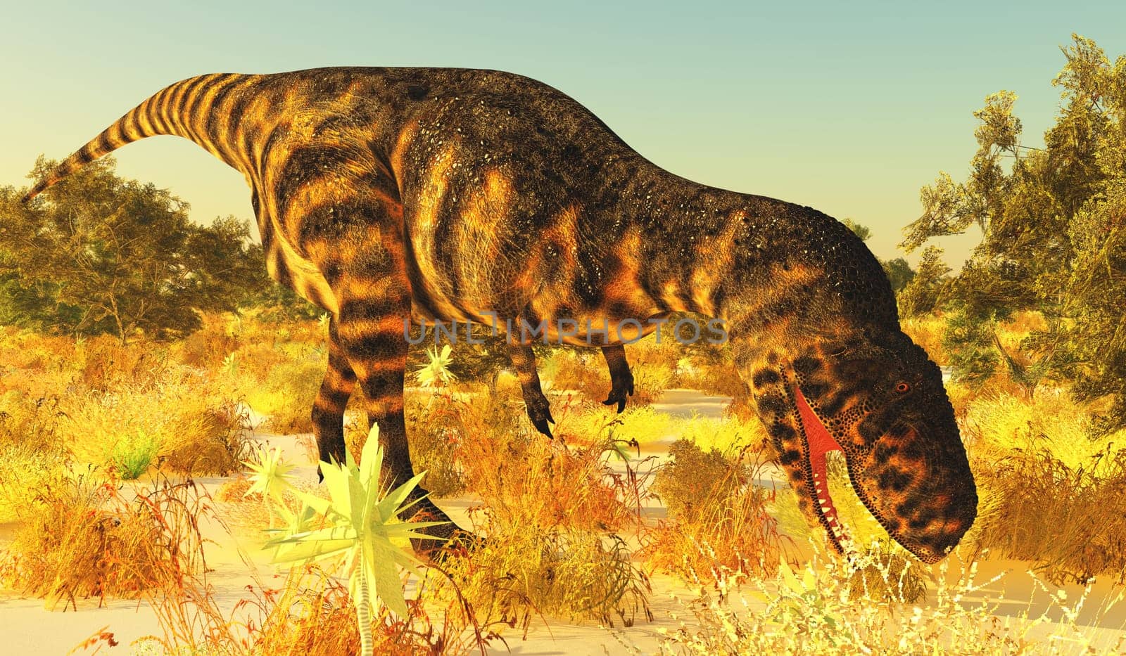 Abelisaurus Tracking Prey by Catmando
