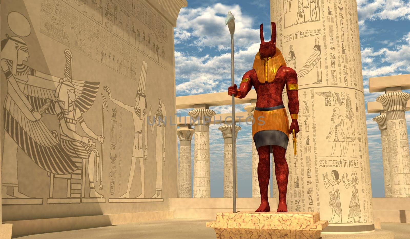 Horus God Statue by Catmando