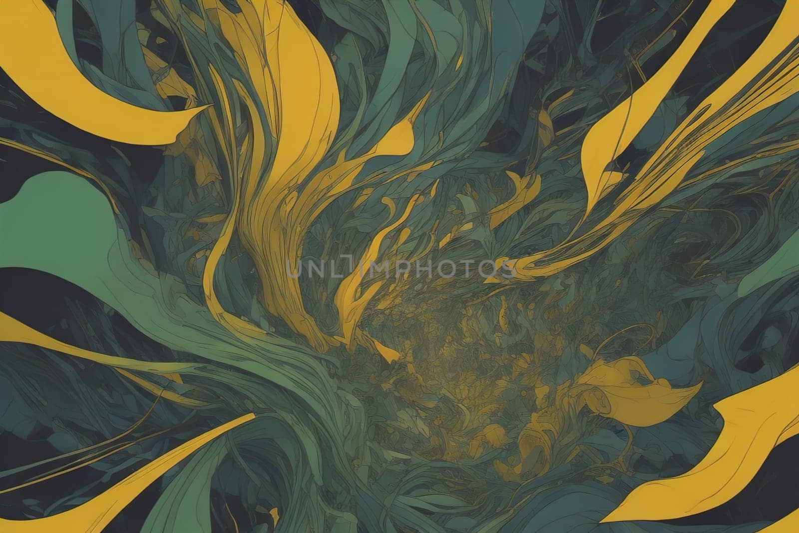 Abstract fractal art background for creative design. generative ai