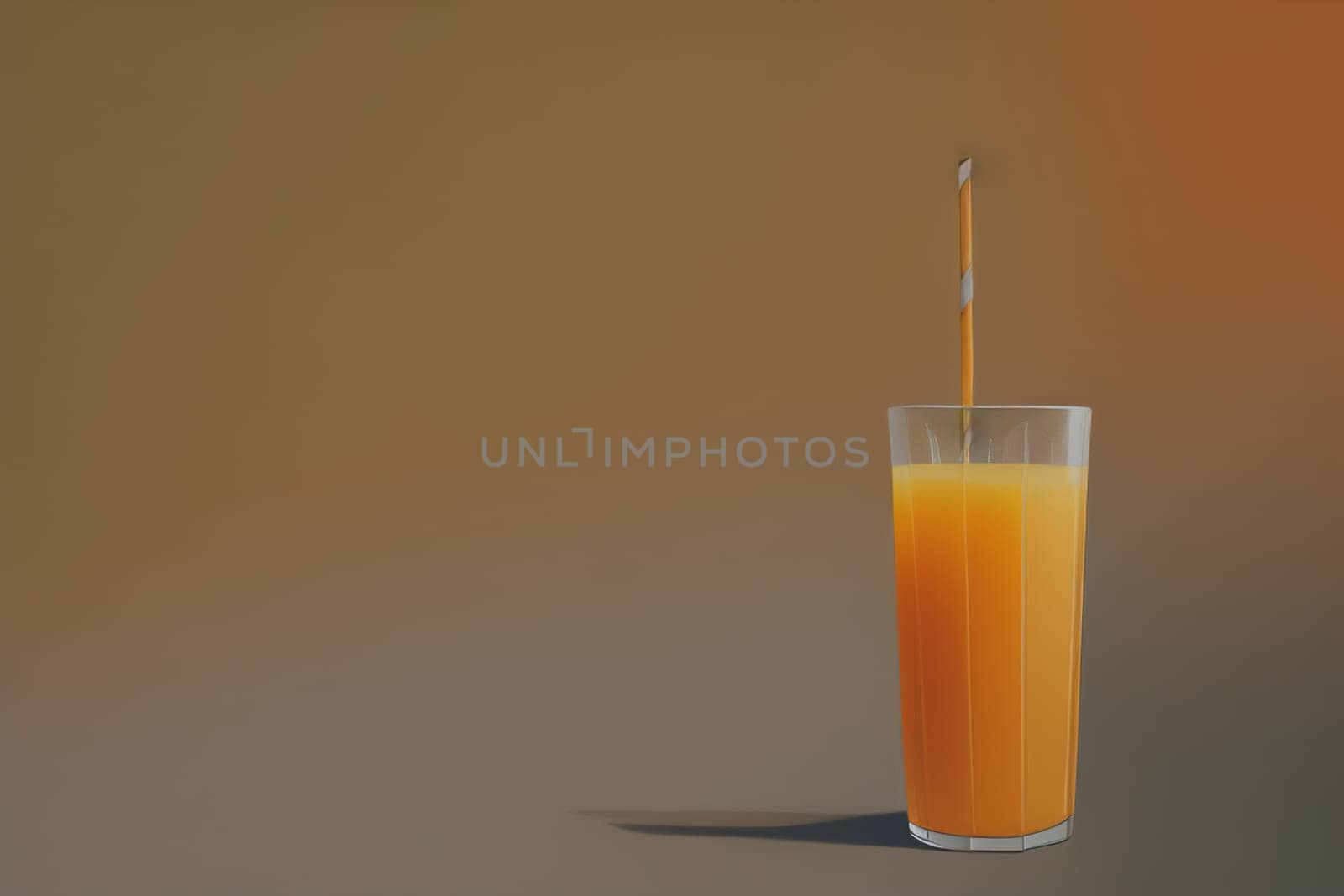 Glass of orange juice and fresh orange fruits. ai generative