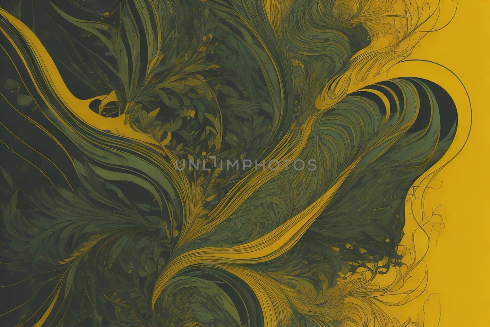 Abstract fractal art background for creative design. generative ai