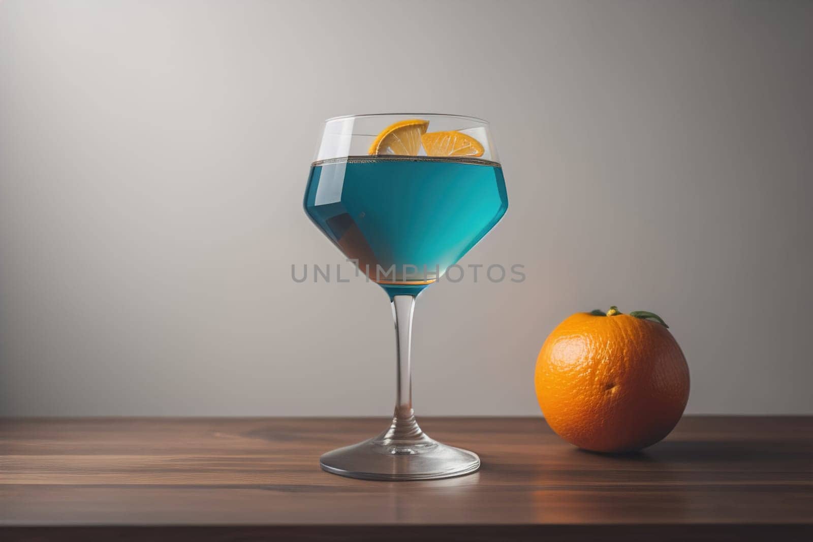 Alcohol cocktail drink on the table in bar. Toned image. ai generative