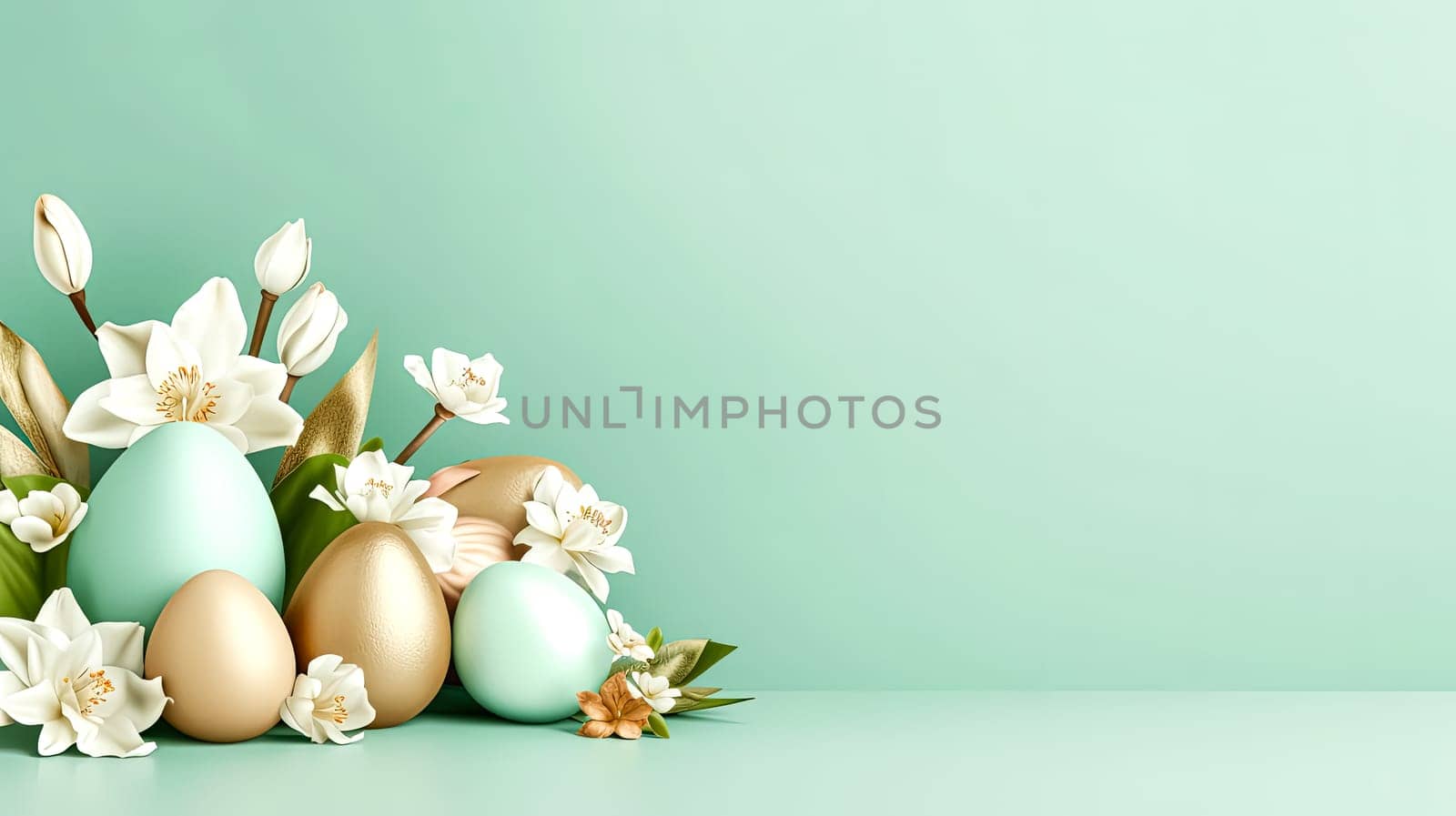 A basket adorned with Easter treasures a festive image evoking the merriment and delight of the spring holiday celebration