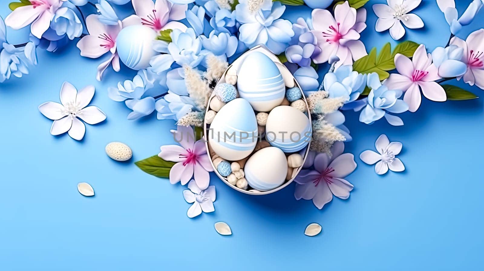 Easter bloom, A basket brimming with eggs by Alla_Morozova93