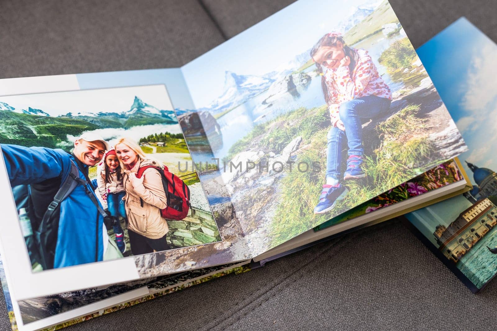 Two of the photo album is decorated in a beautiful photobook. Presented on a white background. High quality photo