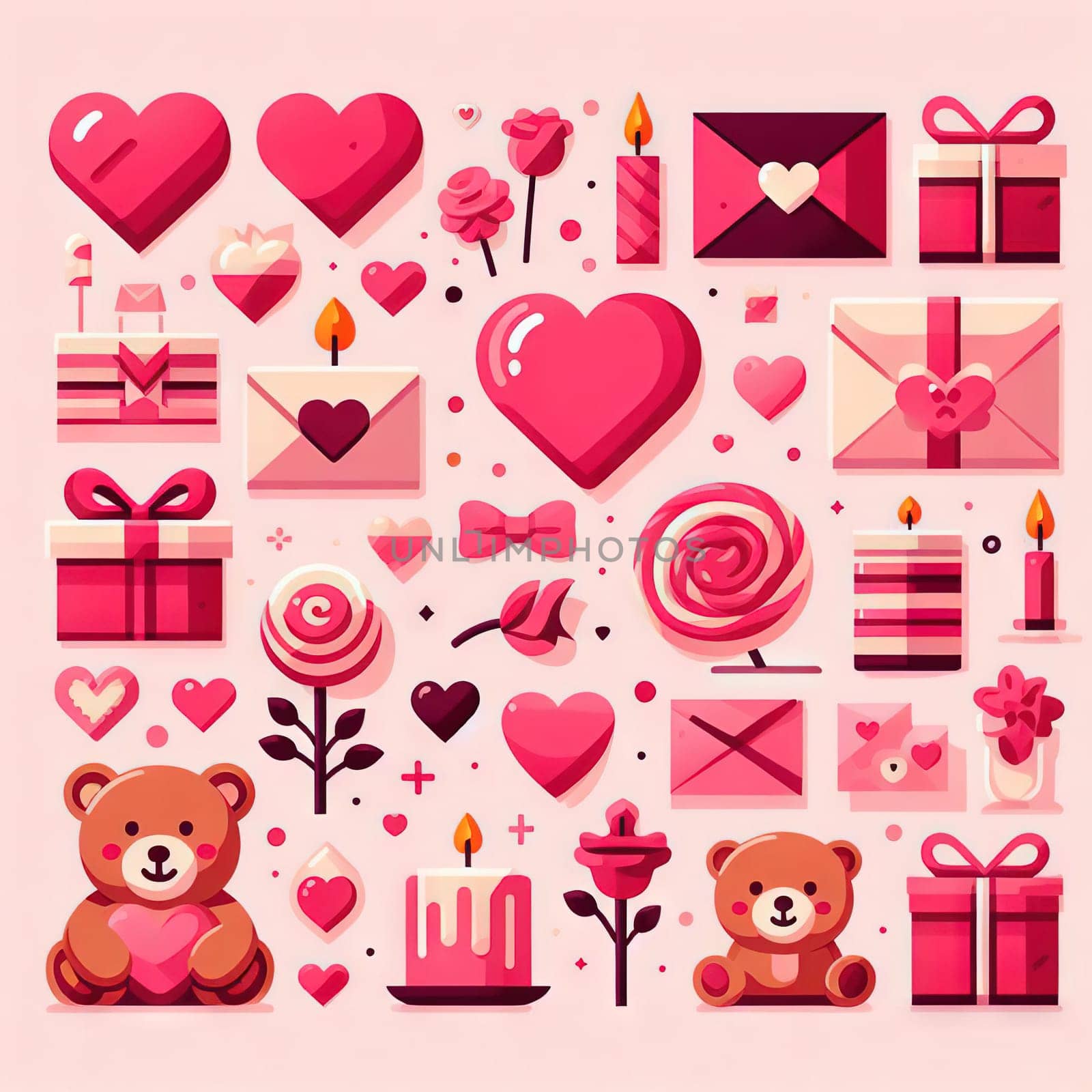 Valentine's Day poster background, suitable for poster, flyer, greeting