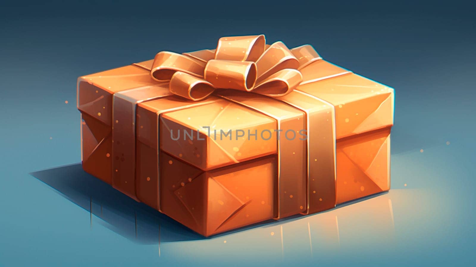 Beautiful gift box for the holiday. Generative AI, holiday.