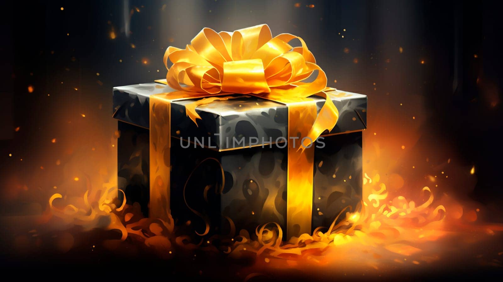 Beautiful gift box for the holiday. Generative AI, by yanadjana