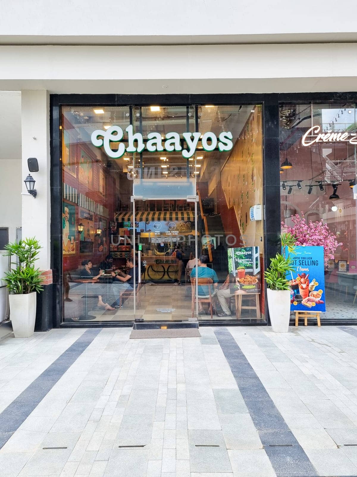 Store outlet of Chaayos popular chai tea cafe in India unicorn startup with restaurants and food delivery by Shalinimathur