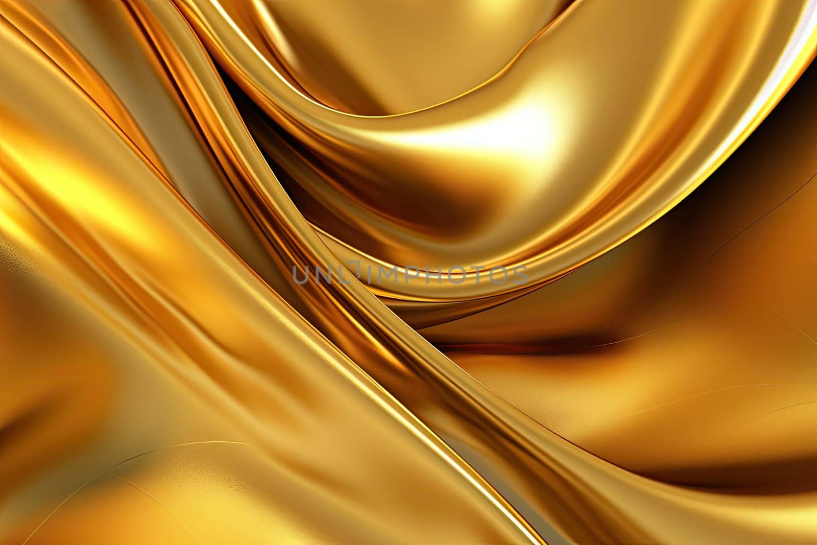 Gold background or texture and gradients shadow. AI Generative