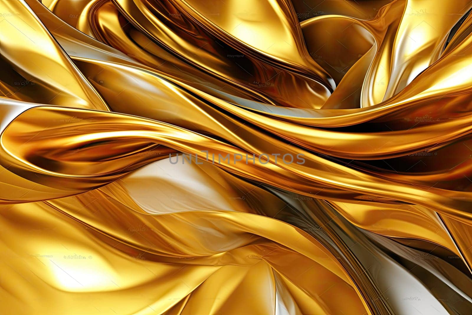 Gold background or texture and gradients shadow. AI Generative