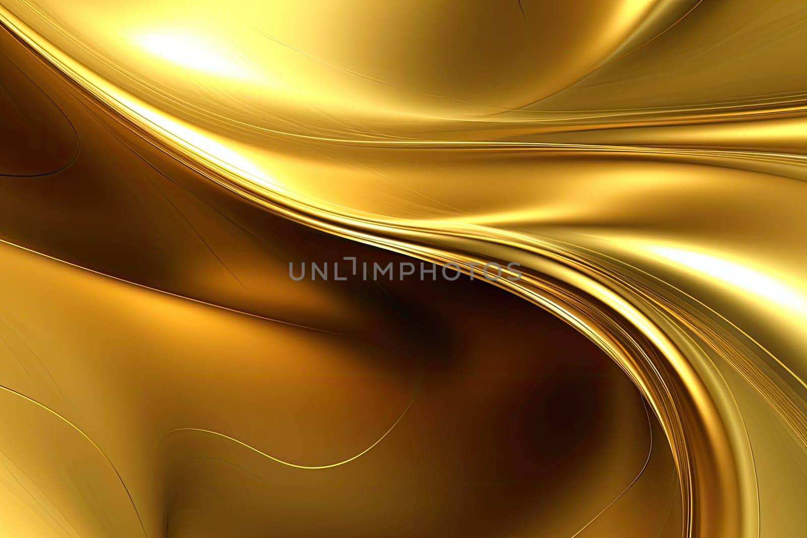 Gold background or texture and gradients shadow. AI Generative