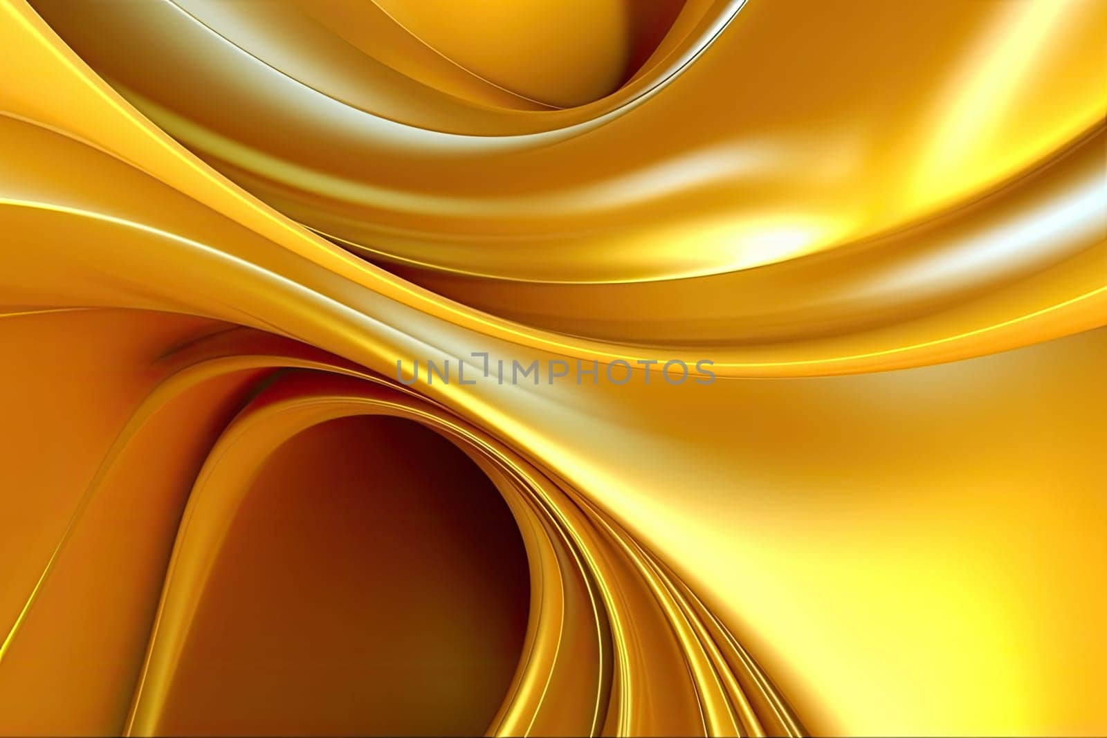 Gold background or texture and gradients shadow. AI Generative