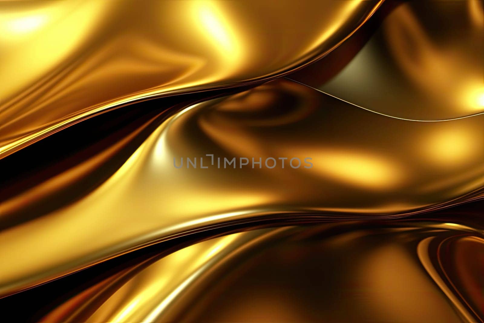 Gold background or texture and gradients shadow. AI Generative